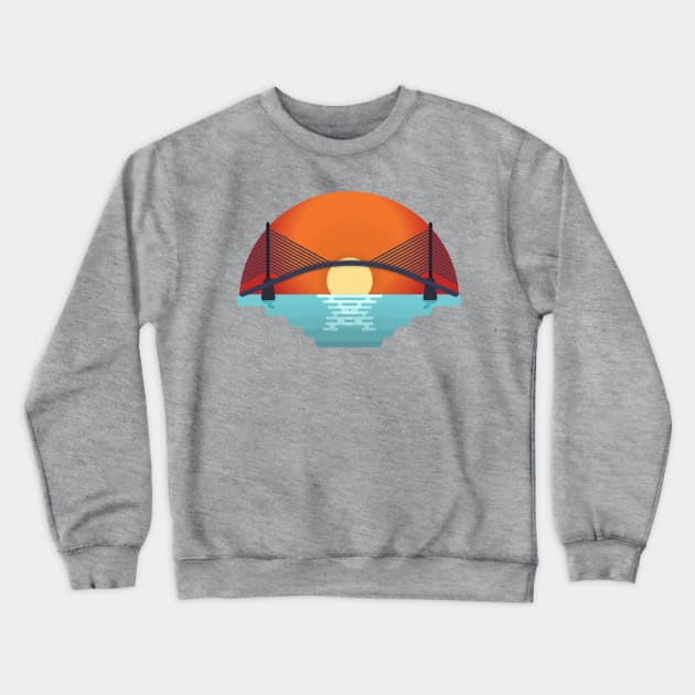 Sunshine Skyway Crewneck Sweatshirt by FITmedia